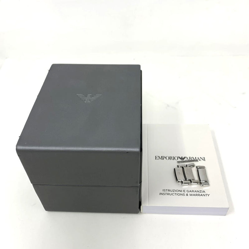 ENPORIO ARMANI(エンポリオアルマーニ)  腕時計 自動巻き AR1980 シルバー 3気圧防水 メンズ 【101063200003】