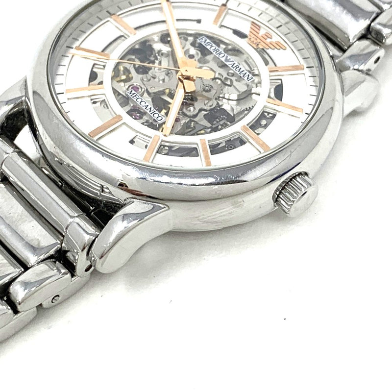 ENPORIO ARMANI(エンポリオアルマーニ)  腕時計 自動巻き AR1980 シルバー 3気圧防水 メンズ 【101063200003】