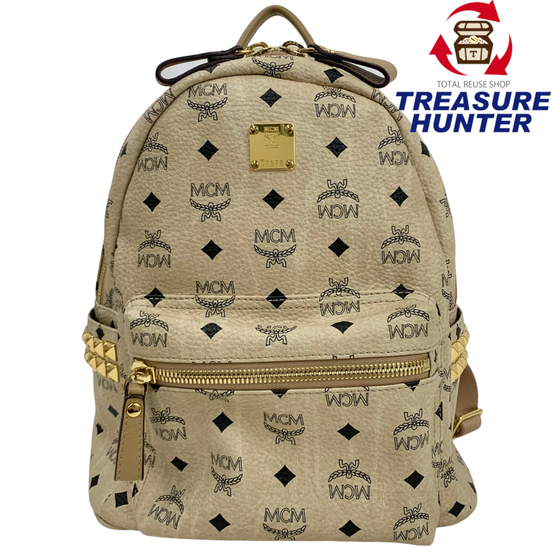 MCM スタークサイドスタッズ リュック MMK3AVE37IG001 ベージュ バックパック エムシーエム 【101063224008】