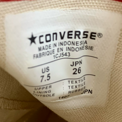 CONVERSE ADDICT CHUCK TAYLOR(チャックテイラー) CANVAS HI 1CJ543 サイズ26cm サンド 2014年10月発売 コンバース アディクト 【101063326006】