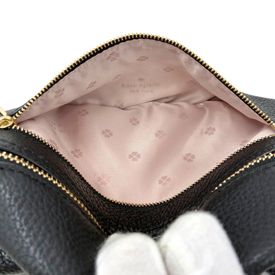 kate spade レザー ボディバッグ PXRUA365 ブラック ケイトスペード 【101063341006】