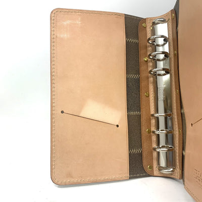 FREAKS&CO. 手帳カバー　レザー　パッチワーク　ネイビー　6連　ハンドメイド　日本製　栃木レザー　日本製 【101063352001】