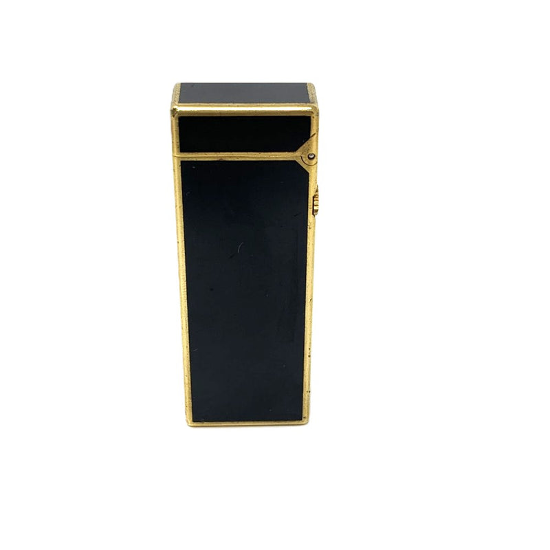 dunhill(ダンヒル)　ローラー式　ガスライター　ゴールド×ブラック　ゴールドメッキ×ラッカー　スイス製 【101063391001】