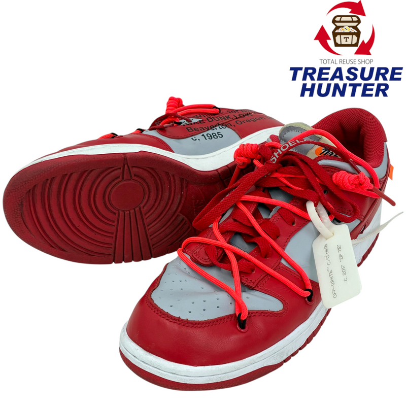 Off-White×NIKE Dunk Low(ダンク ロー) CT0856-600 サイズ27.5cm University Red/Wolf Grey オフホワイト×ナイキ 【101063450008】