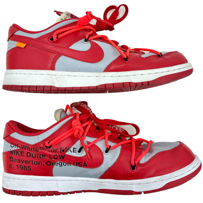 Off-White×NIKE Dunk Low(ダンク ロー) CT0856-600 サイズ27.5cm University Red/Wolf Grey オフホワイト×ナイキ 【101063450008】