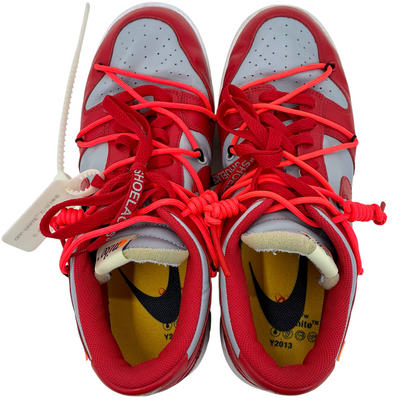 Off-White×NIKE Dunk Low(ダンク ロー) CT0856-600 サイズ27.5cm University Red/Wolf Grey オフホワイト×ナイキ 【101063450008】
