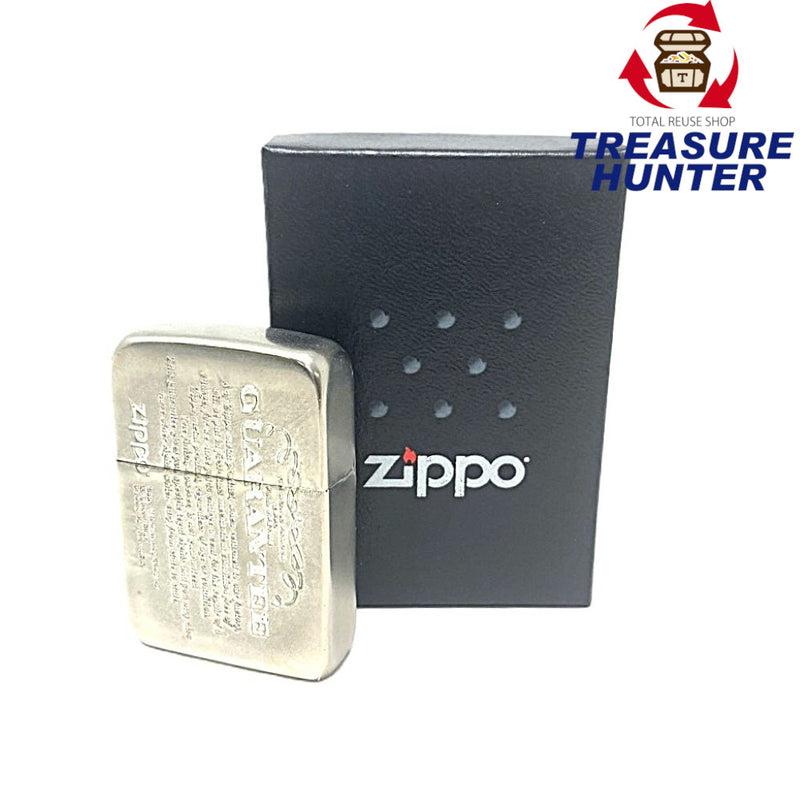 ZIPPO  GUARANTEE ジッポー　ギャランティー　1941　レプリカ　アメリカ製　シルバーカラー　箱あり 【101063472001】