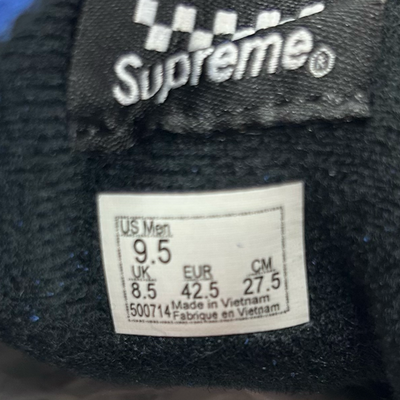 Supreme×VANS Skate Sid(シド) S Supreme Fuck Em Blue スエードスニーカー VN000MQ8CJF サイズ27.5cm シュプリーム×バンズ 【101063565002】