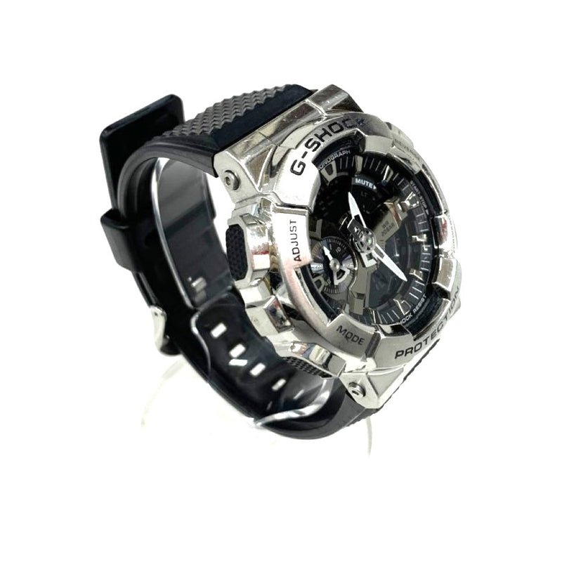 G-SHOCK 腕時計 GM-110-1AJF 5553 ブラック×シルバー クォーツ SS×樹脂バンド CASIO カシオ  【101063574003】