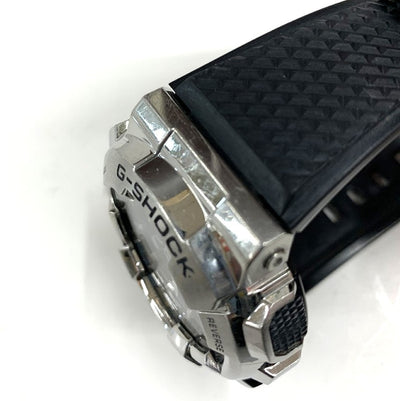 G-SHOCK 腕時計 GM-110-1AJF 5553 ブラック×シルバー クォーツ SS×樹脂バンド CASIO カシオ  【101063574003】