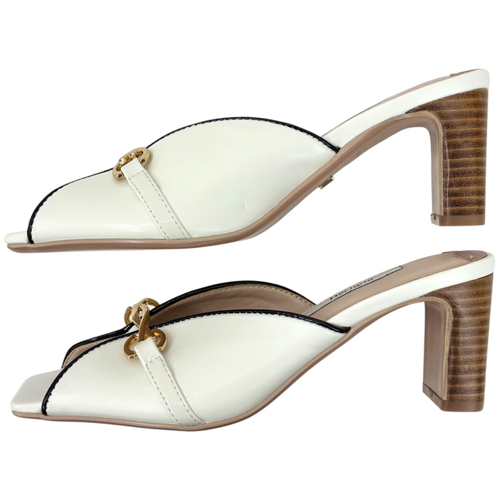 Her lip to Bit Square Toe Mules サイズ37(約23.5cm相当) ホワイト