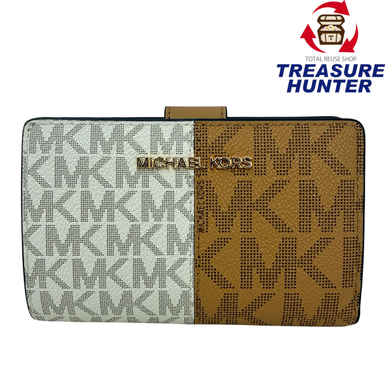MICHAEL KORS JET SET 二つ折り財布 35F4GTVF6B バイカラー マイケルコース 【101063590006】