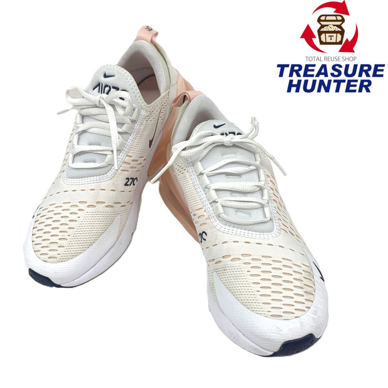 NIKE(ナイキ)エアマックス270   24.5cm White/Atmosphere(ホワイト×ピンク) AH6789-110 レディース スニーカー シューズ 【101063608003】