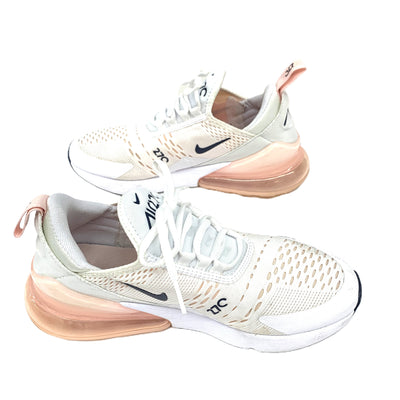 NIKE(ナイキ)エアマックス270   24.5cm White/Atmosphere(ホワイト×ピンク) AH6789-110 レディース スニーカー シューズ 【101063608003】