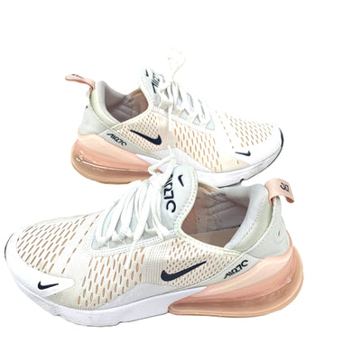 NIKE(ナイキ)エアマックス270   24.5cm White/Atmosphere(ホワイト×ピンク) AH6789-110 レディース スニーカー シューズ 【101063608003】