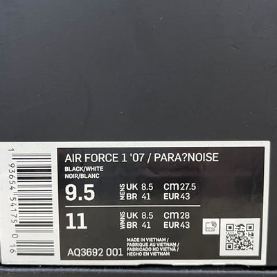 中古 NIKE×PEACEMINUSONE Air Force 1 Low Para NoiseAQ3692-001 27.5cm 箱・替え紐付き 【101063655002】