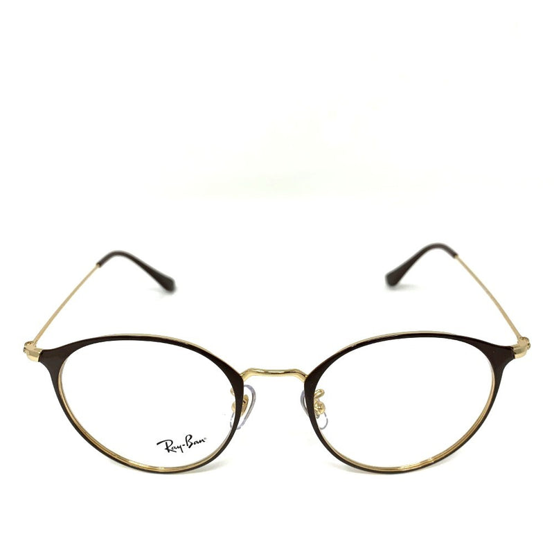 Ray-Ban(レイバン)　メガネフレーム　RB6378　F2905  ブラウン/ゴールド　51□21　145　アウトレット品　ケース付 【101063723001】