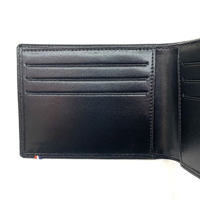 S.T.DUPONT(エス・テー・デュポン)　ラインD 2つ折り財布（小銭入れなし）180000 レザー　ブラック メンズ ウォレット 未使用保管品 【101063776005】