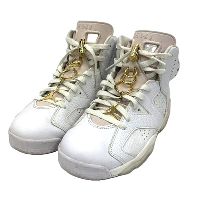 NIKE(ナイキ) ウィメンズ エアジョーダン6 Gold Hoops サイズ27.0ｃｍ DH9696-100 WHITE/SAIL-METALLIC GOLD-BARELY ROSE 【101063861005】