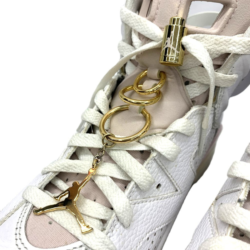 NIKE(ナイキ) ウィメンズ エアジョーダン6 Gold Hoops サイズ27.0ｃｍ DH9696-100 WHITE/SAIL-METALLIC GOLD-BARELY ROSE 【101063861005】