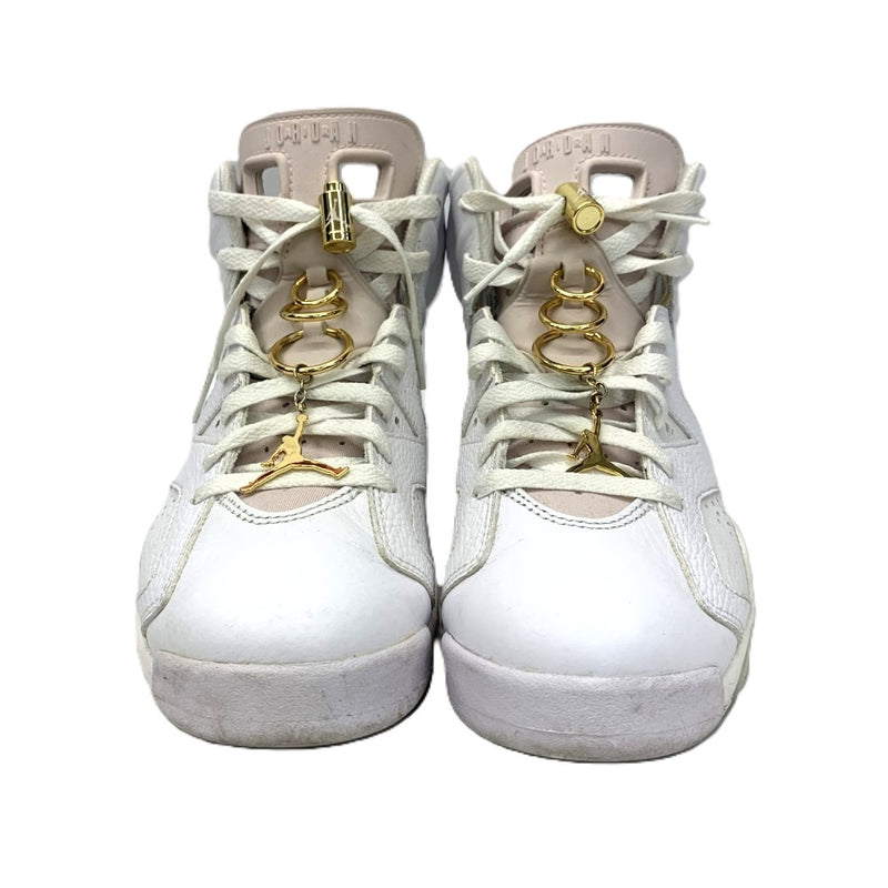 NIKE(ナイキ) ウィメンズ エアジョーダン6 Gold Hoops サイズ27.0ｃｍ DH9696-100 WHITE/SAIL-METALLIC GOLD-BARELY ROSE 【101063861005】