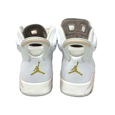 NIKE(ナイキ) ウィメンズ エアジョーダン6 Gold Hoops サイズ27.0ｃｍ DH9696-100 WHITE/SAIL-METALLIC GOLD-BARELY ROSE 【101063861005】