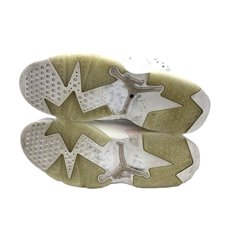 NIKE(ナイキ) ウィメンズ エアジョーダン6 Gold Hoops サイズ27.0ｃｍ DH9696-100 WHITE/SAIL-METALLIC GOLD-BARELY ROSE 【101063861005】