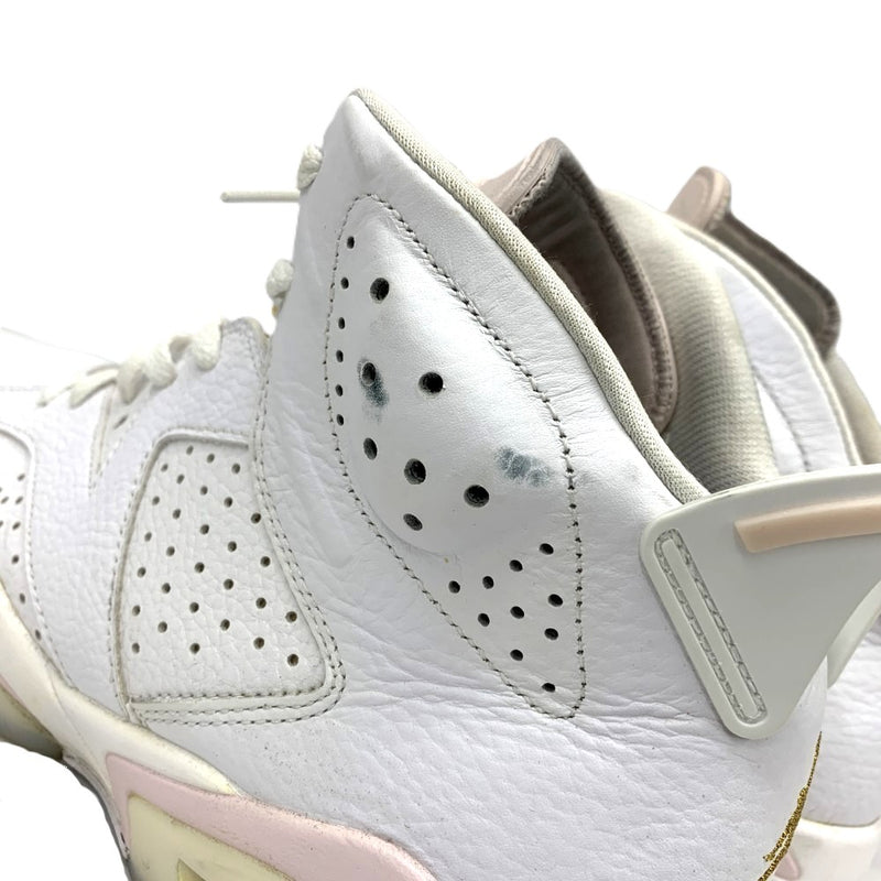 NIKE(ナイキ) ウィメンズ エアジョーダン6 Gold Hoops サイズ27.0ｃｍ DH9696-100 WHITE/SAIL-METALLIC GOLD-BARELY ROSE 【101063861005】