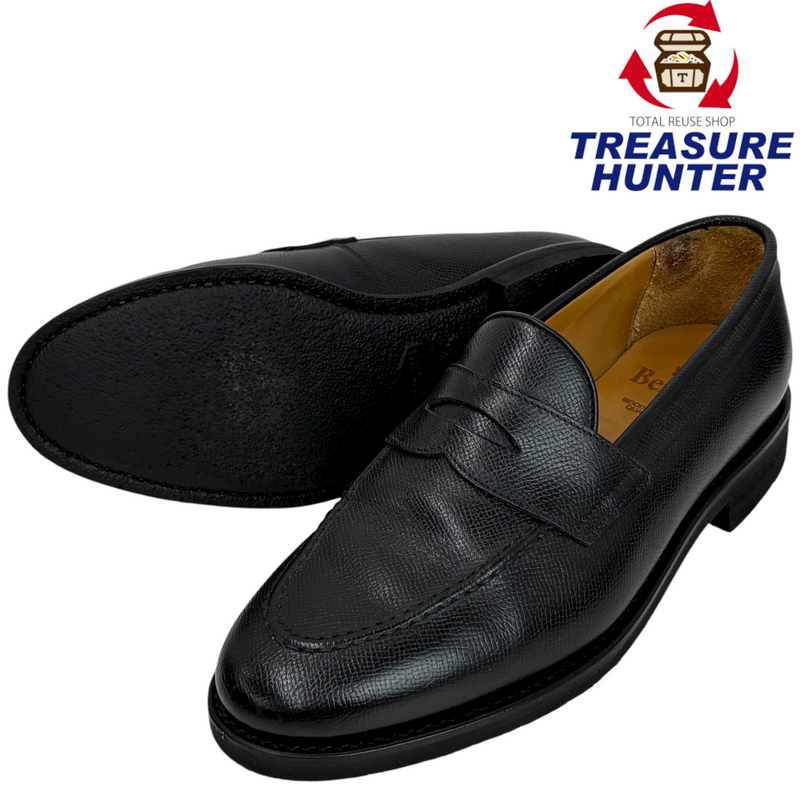 Berwick シボ革 ローファー 5260 サイズ26cm ブラック バーウィック 【101063907002】