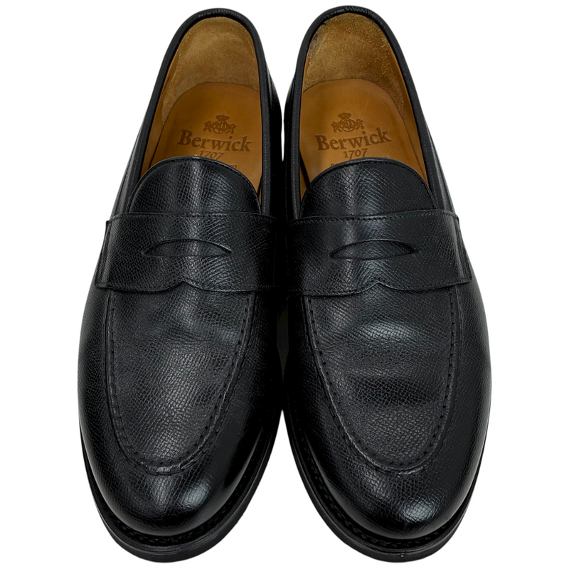 Berwick シボ革 ローファー 5260 サイズ26cm ブラック バーウィック 【101063907002】