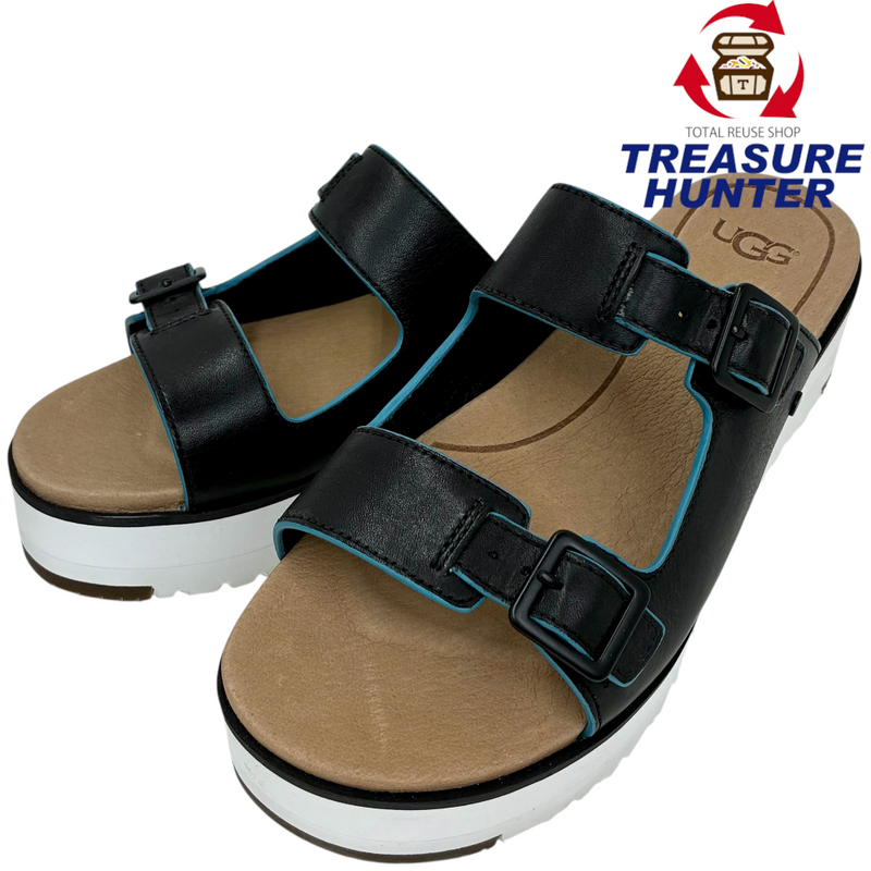UGG W HANNELI サンダル 1016826 サイズ23cm ブラック アグ 【101064120006】
