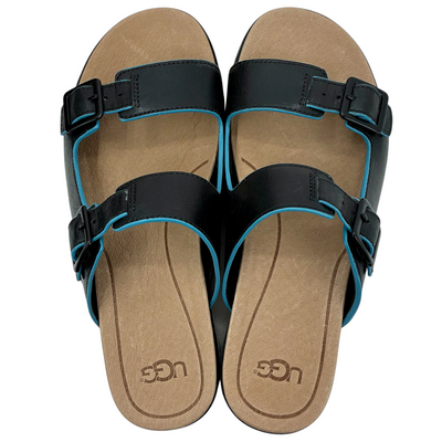 UGG W HANNELI サンダル 1016826 サイズ23cm ブラック アグ 【101064120006】