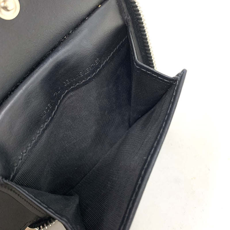 Maison Maegiela(メゾンマルジェラ)　ラウンドファスナー財布　グラムスラム　エンブロイダリー　SA1UI0031/P6434 ブラック 【101064184003】