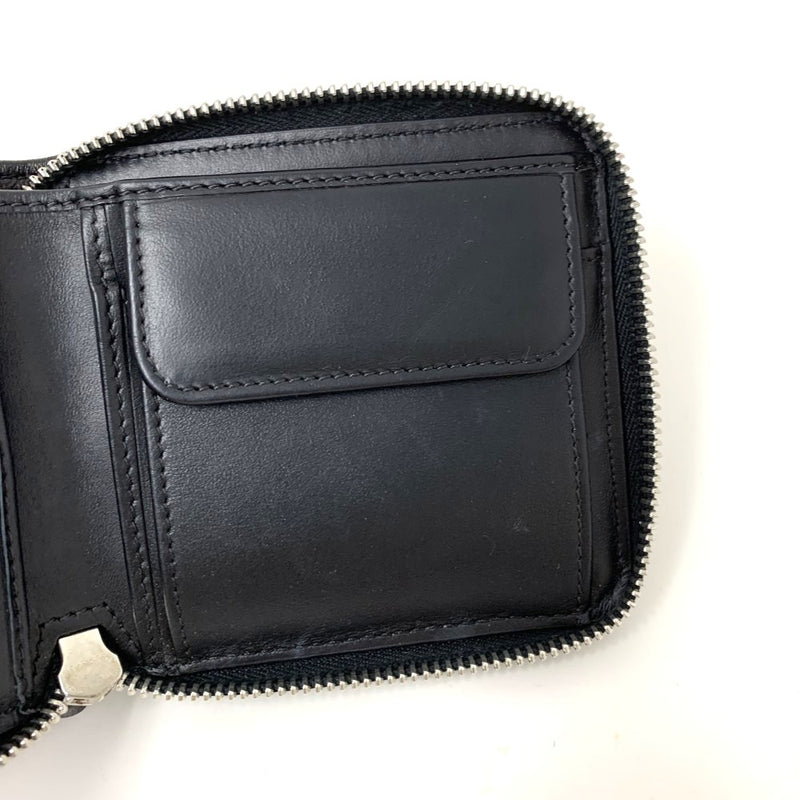 Maison Maegiela(メゾンマルジェラ)　ラウンドファスナー財布　グラムスラム　エンブロイダリー　SA1UI0031/P6434 ブラック 【101064184003】