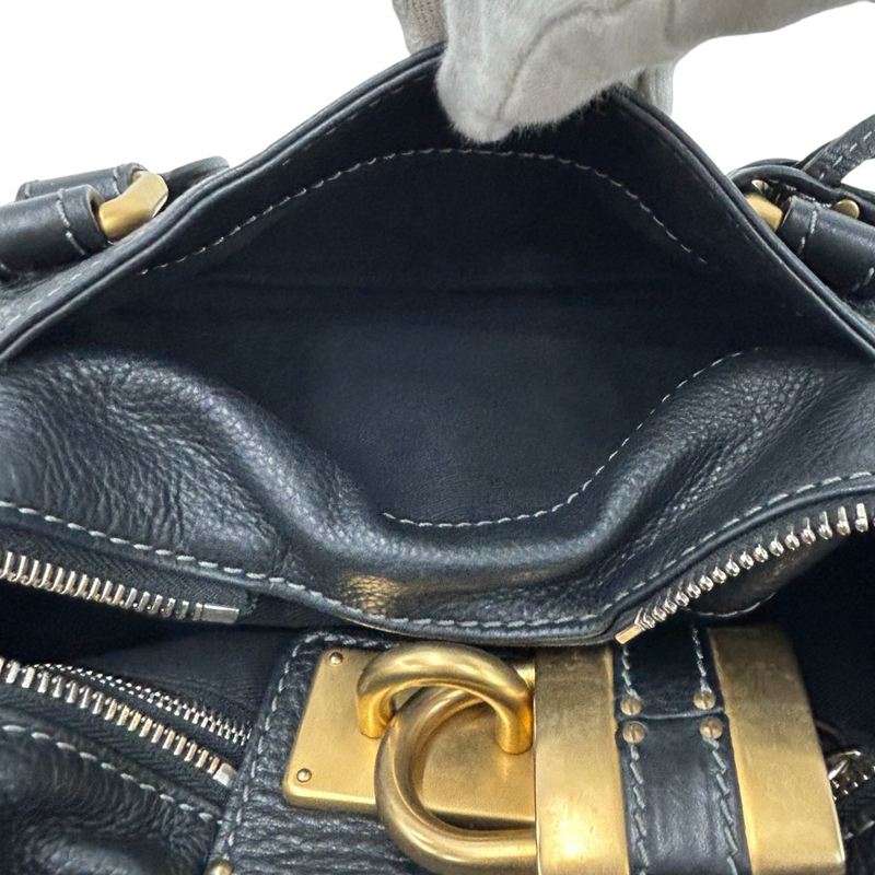 Chloe パディントン ハンドバッグ 南京錠 ブラック クロエ 【101064229008】