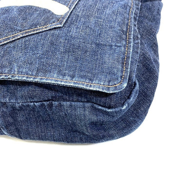 EVISU (エヴィス)　デニムショルダーバッグ デニムブルー　約37×40cm　綿100％　日本製 【101064257003】