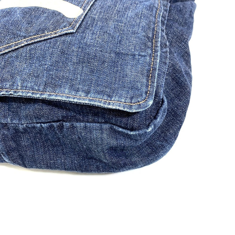 EVISU (エヴィス)　デニムショルダーバッグ デニムブルー　約37×40cm　綿100％　日本製 【101064257003】