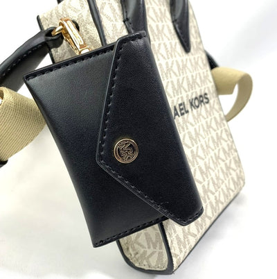 MICHAEL KORS(マイケルコース)  ミレラ フォーン クロスボディバッグ  エクストラスモール バニラ/ブラック レディース 【101064442003】
