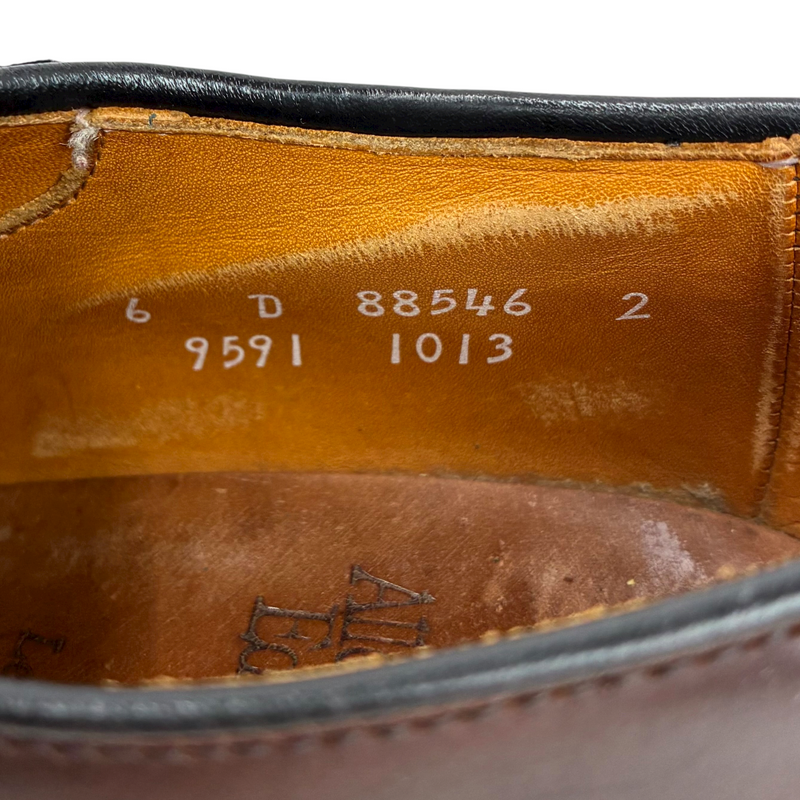 Allen Edmonds パークアベニュー レザーシューズ 5615 サイズ24.5cm ブラウン ソール張替 アレンエドモンズ 【101064460002】