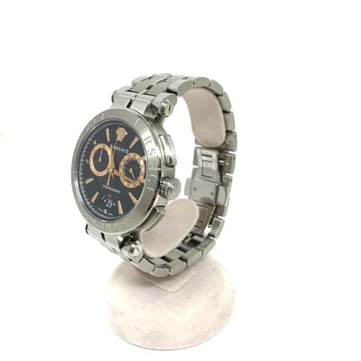 VERSACE(ヴェルサーチ) 腕時計 アイオン45  VE1D01019 ステンレススチール シルバー クォーツ メンズ ウォッチ 【101064480001】