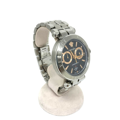 VERSACE(ヴェルサーチ) 腕時計 アイオン45  VE1D01019 ステンレススチール シルバー クォーツ メンズ ウォッチ 【101064480001】