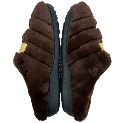 A BATHING APE×SUBU APE HEAD PUFFER SANDALS サイズ2(26~27.5cm) ブラウン アベイシングエイプ 【101064528008】