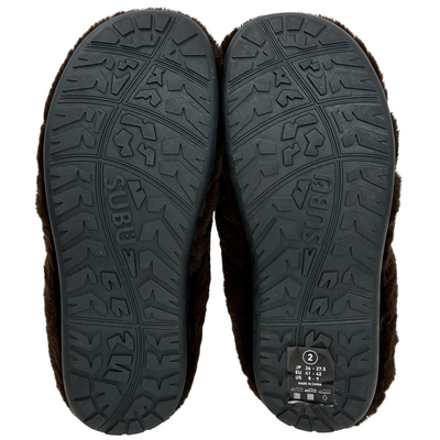 A BATHING APE×SUBU APE HEAD PUFFER SANDALS サイズ2(26~27.5cm) ブラウン アベイシングエイプ 【101064528008】