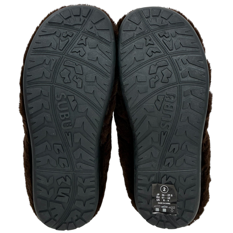 A BATHING APE×SUBU APE HEAD PUFFER SANDALS サイズ2(26~27.5cm) ブラウン アベイシングエイプ 【101064528008】