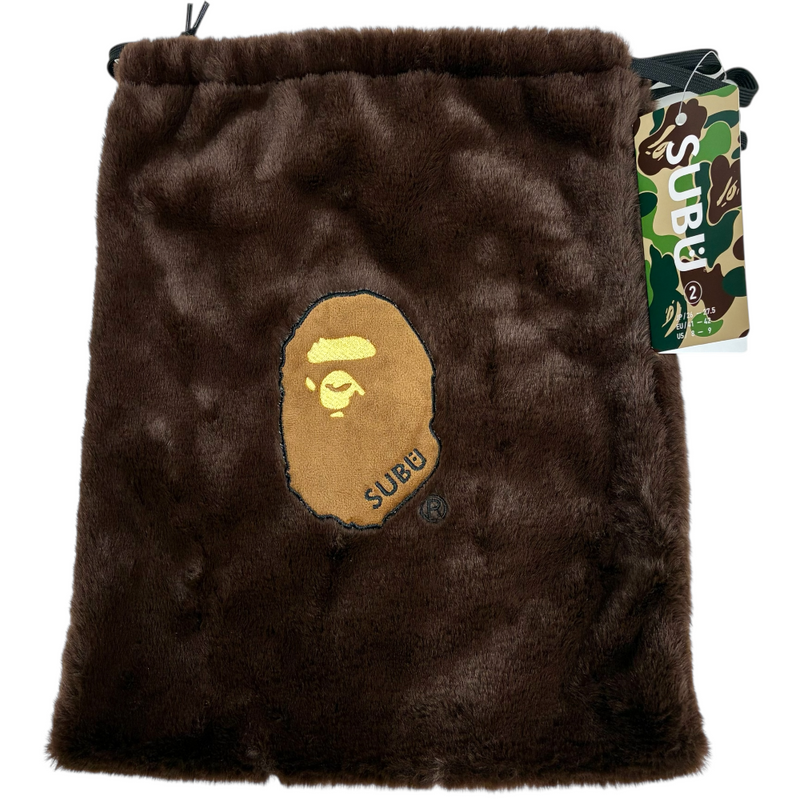 A BATHING APE×SUBU APE HEAD PUFFER SANDALS サイズ2(26~27.5cm) ブラウン アベイシングエイプ 【101064528008】