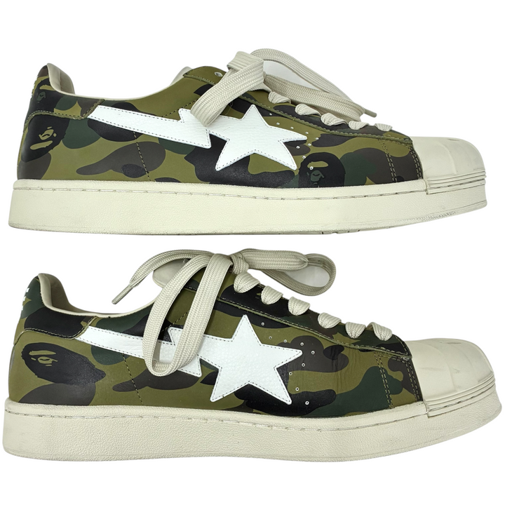A BATHING APE 1ST CAMO SKULL STA サイズ29cm グリーン