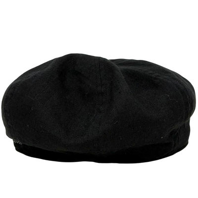 STETSON リネンキャスケット SE721 サイズL 58cm ブラック ステットソン 【101064532002】
