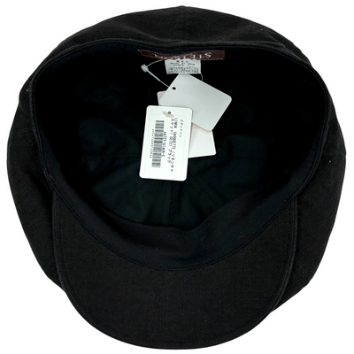 STETSON リネンキャスケット SE721 サイズL 58cm ブラック ステットソン 【101064532002】