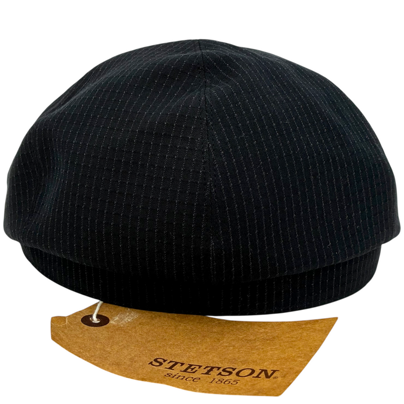 STETSON ヴィンテージチェックキャスケット SH586 サイズM 57cm ブラック ステットソン 【101064533002】