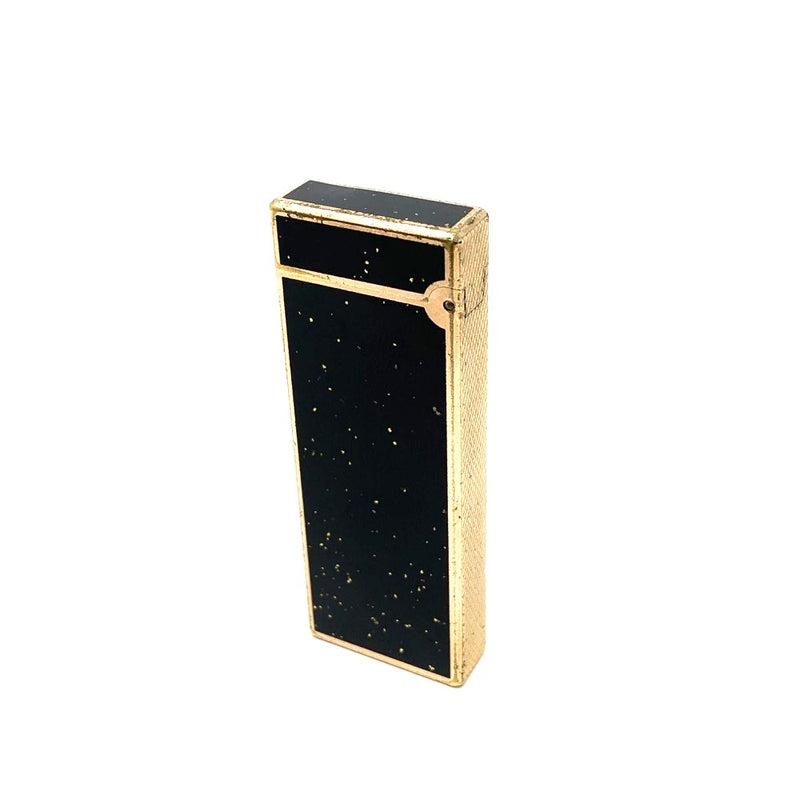 dunhill(ダンヒル)　ローラー式　ガスライター　ゴールドラメ×ブラック　 【101064548001】